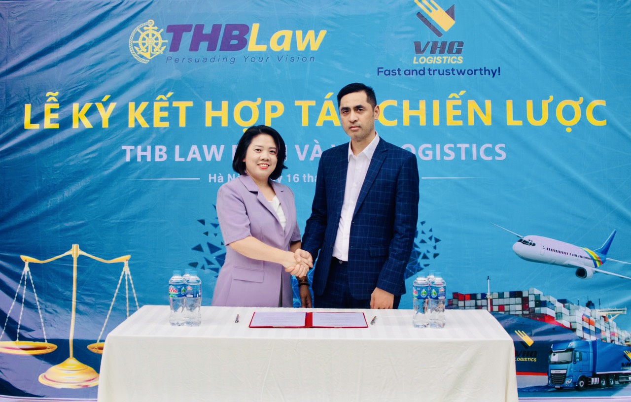 Lễ ký kết hợp tác giữa Công ty Luật TNHH THB Law và doanh nghiệp VHG Logistics